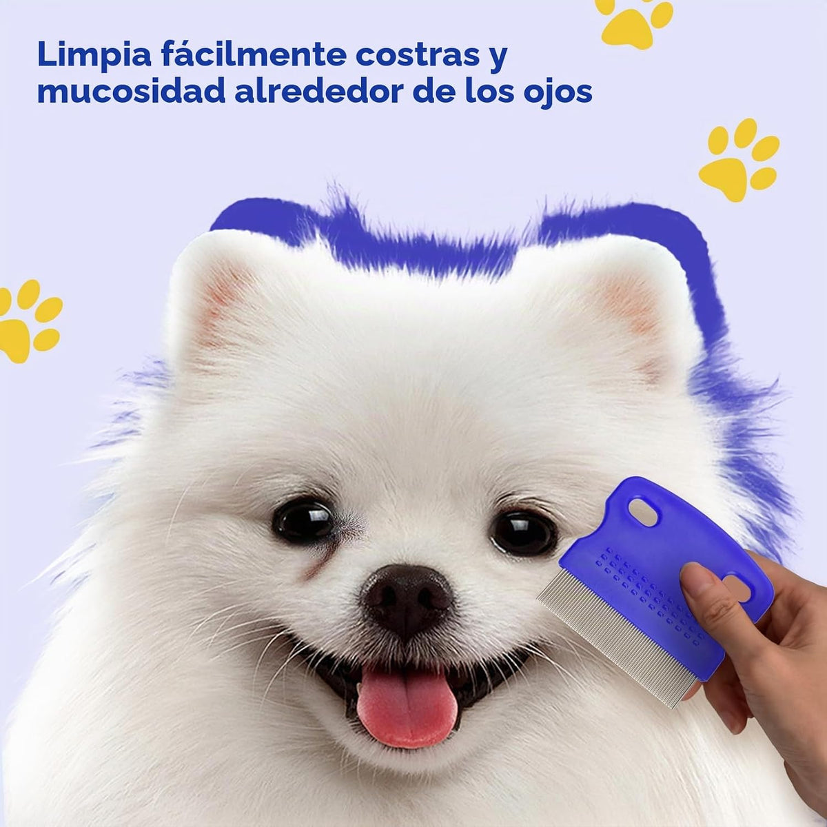 Peine para pulgas para gatos y perros, paquete de 6 peines para pio...