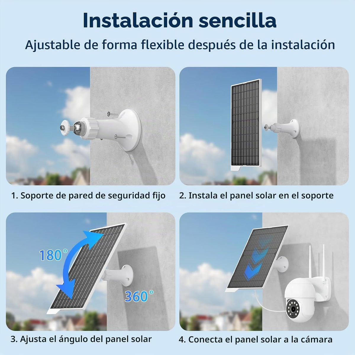 Paquete de 2 paneles solares de 9 W: resistente al agua IP65, carga...