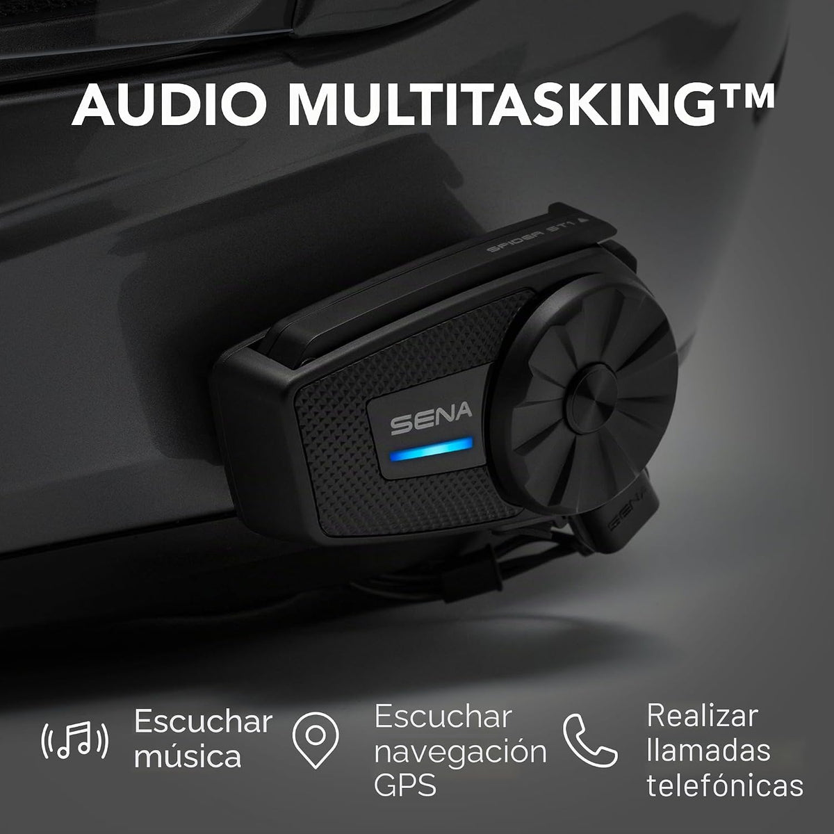 Sena Spider ST1 Sistema de comunicación de red en malla para motoci...