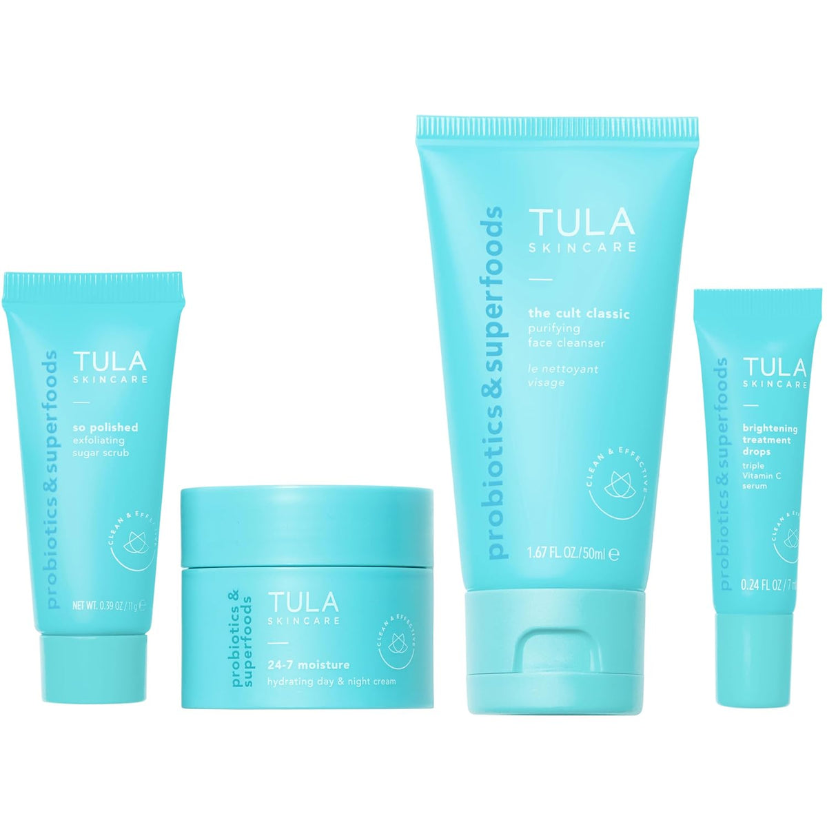 TULA On-The-Go, Holiday, Vault Kit de cuidado de la piel para viaje...