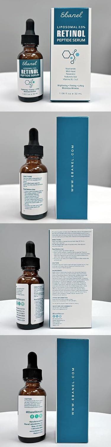 Ebanel Suero peptídico de retinol \u2013 Minimiza las arrugas, suav...