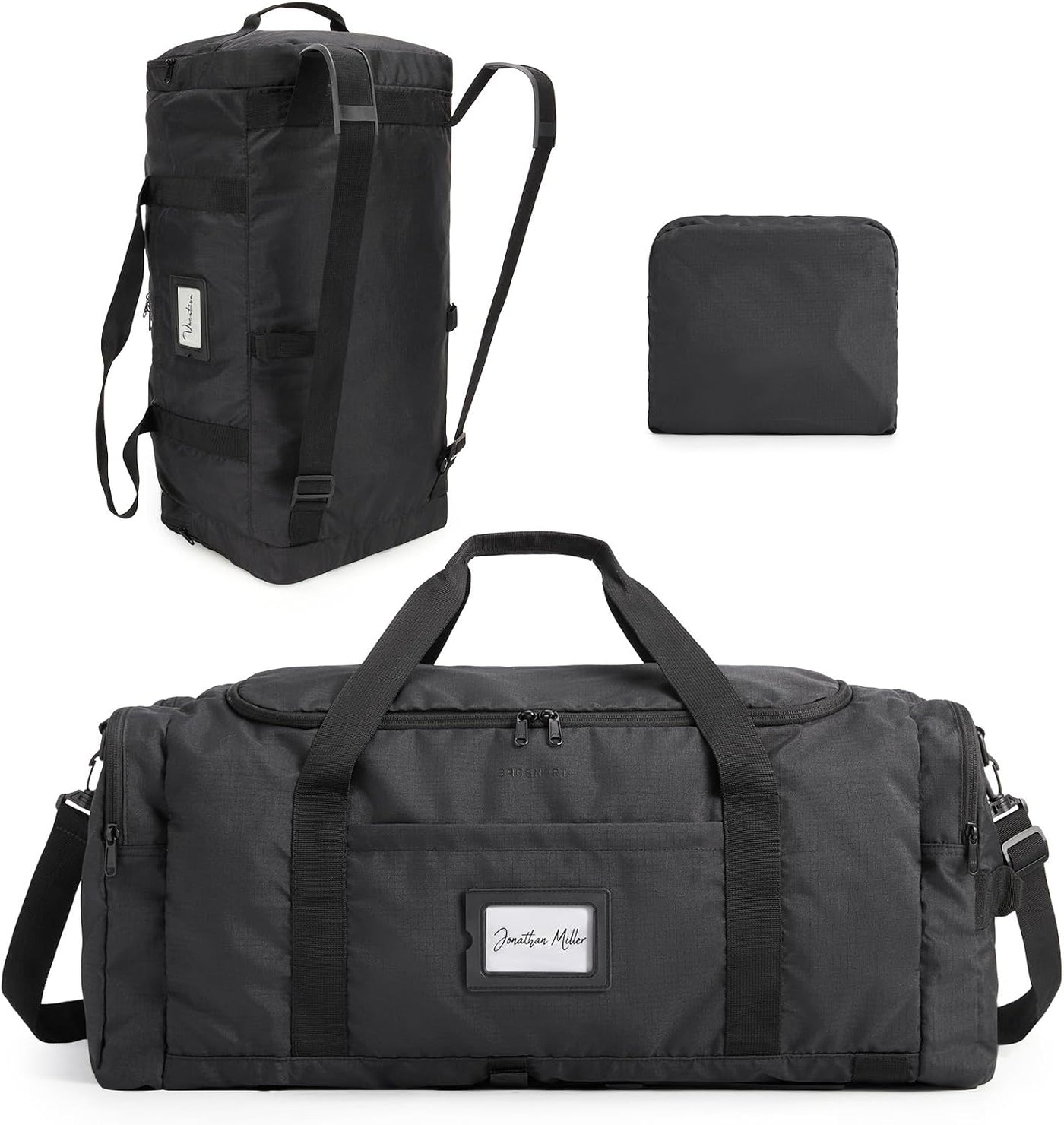 BAGSAMRT - Bolsa de lona plegable de 60 litros para viajes, bolsa d...