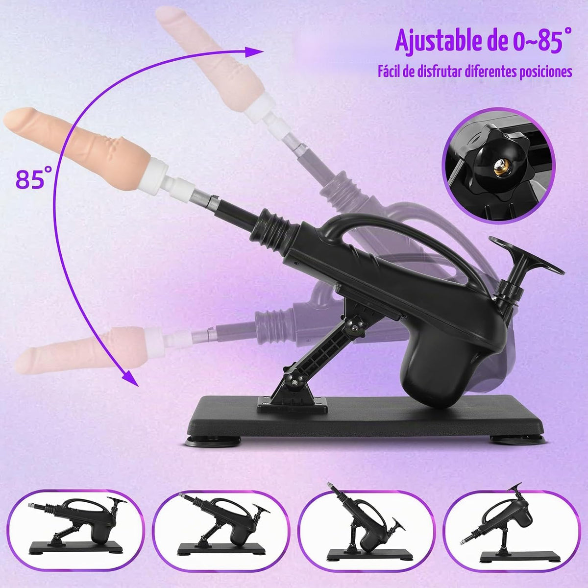 Amausen Máquina sexual de consolador de calefacción y vibración con...