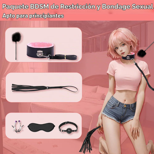 10 PCS Kits de Bondage Sexual BDSM con Restricciones, Esposas Fetic...