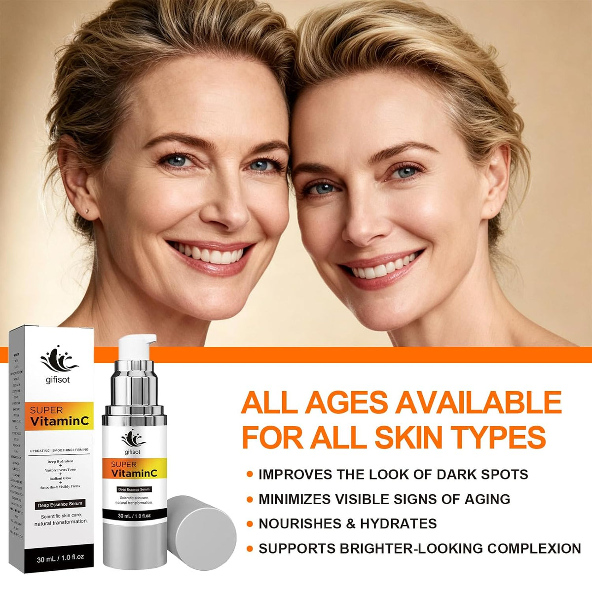 Suero de súper vitamina C y retinol para piel madura \u2013 Tratami...