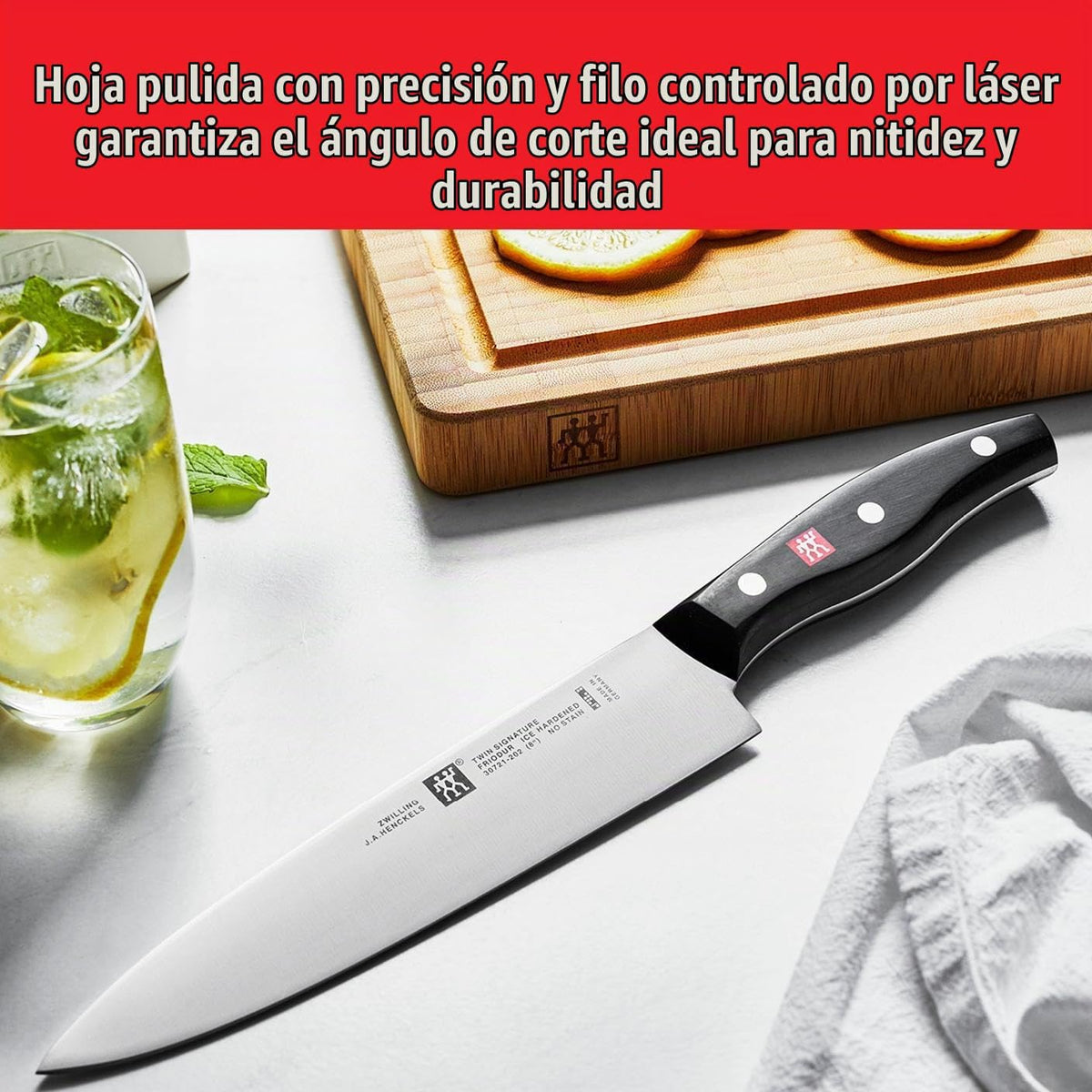 Zwilling Twin Signature - Juego de cuchillos de 7 piezas, cuchillas...
