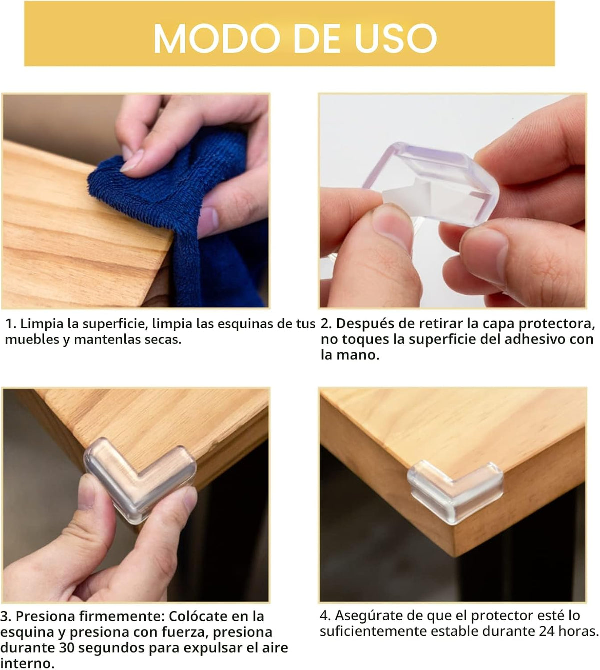 20 unidades de protectores de esquinas para mesa, protectores de es...