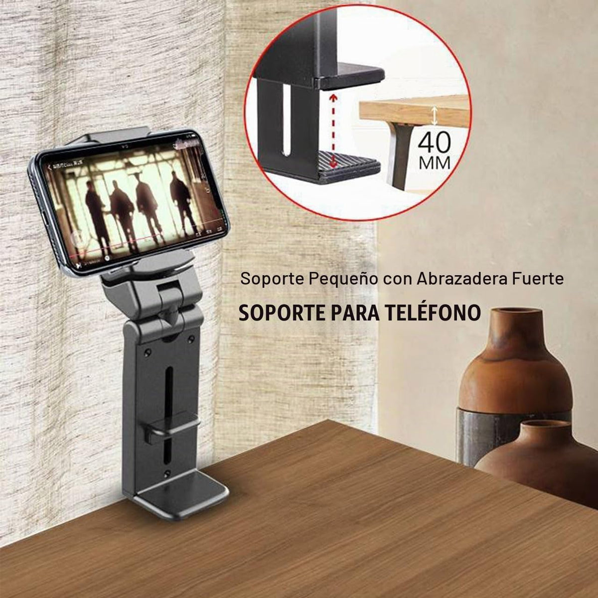 Soporte para teléfono, artículos esenciales de viaje en avión, sopo...
