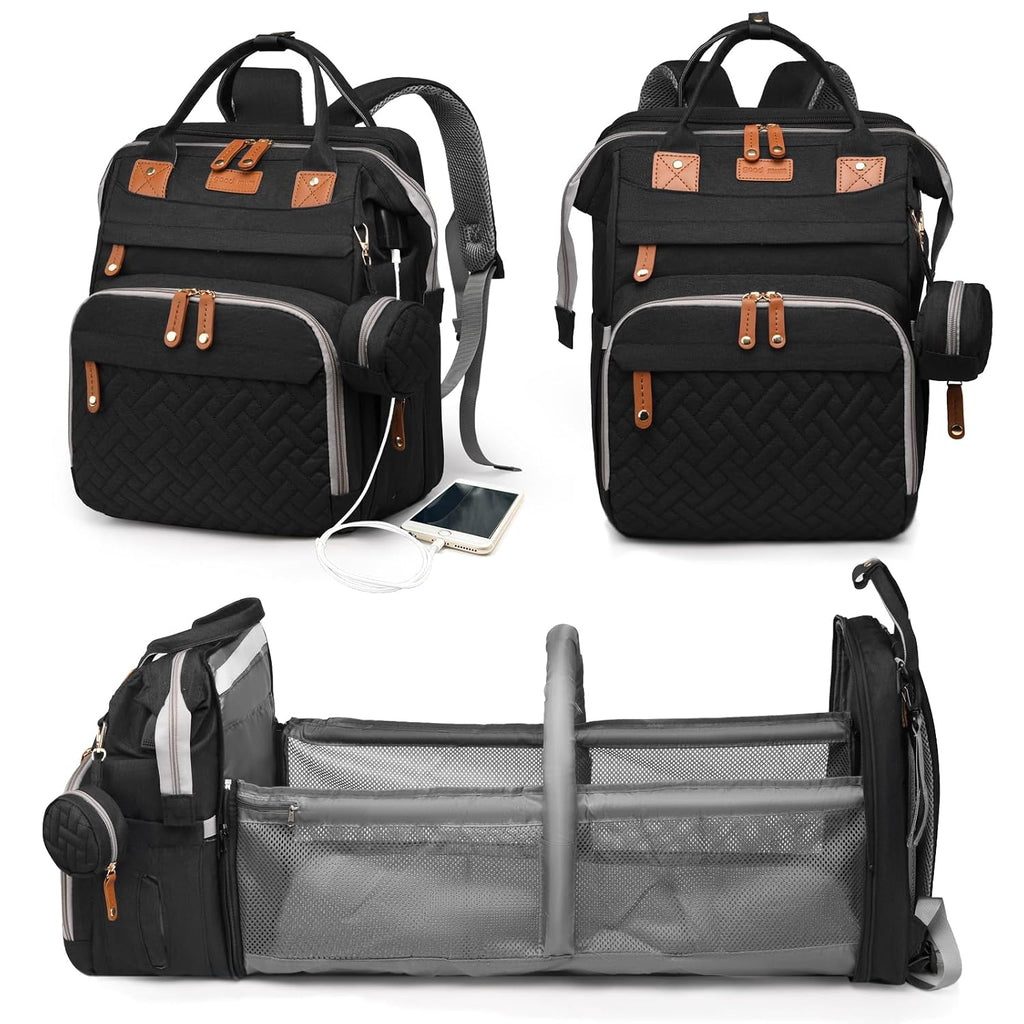 Astro alan - Bolsas de pañales para bebé con cambiador, mochila imp...