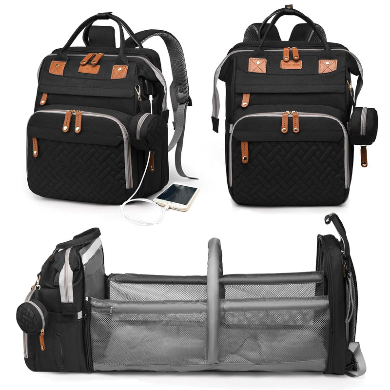 Astro alan - Bolsas de pañales para bebé con cambiador, mochila imp...