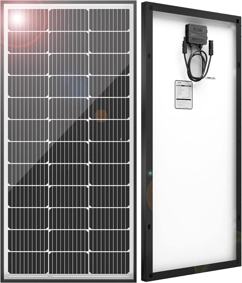 JJN Los paneles solares de 100 vatios, 10BB monocristalino 12V el 2...