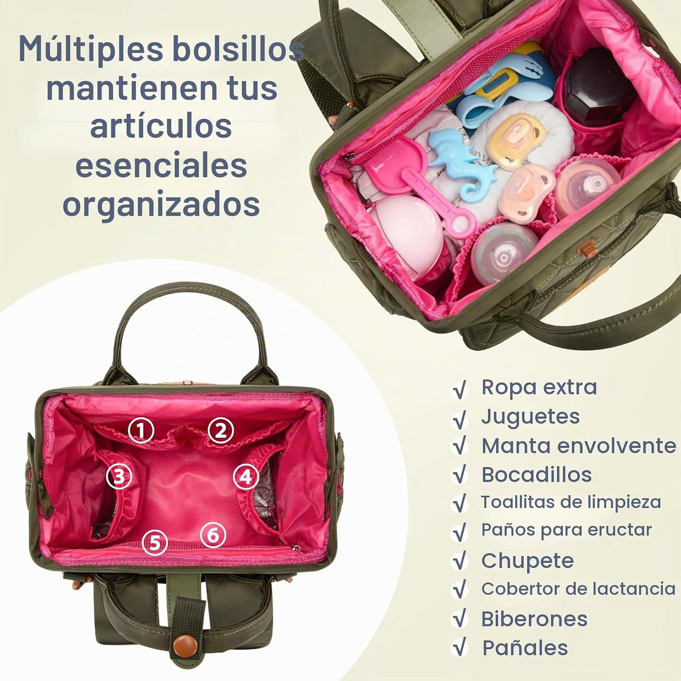 Montana West Wrangler - Mochila para pañales con bolsillos aislados...