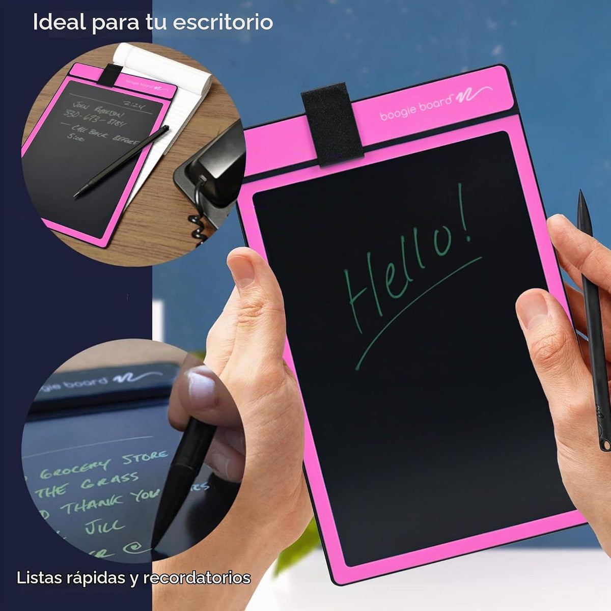 Boogie Board Basics - Tabla de Escritura Reutilizable, Tableta de D...
