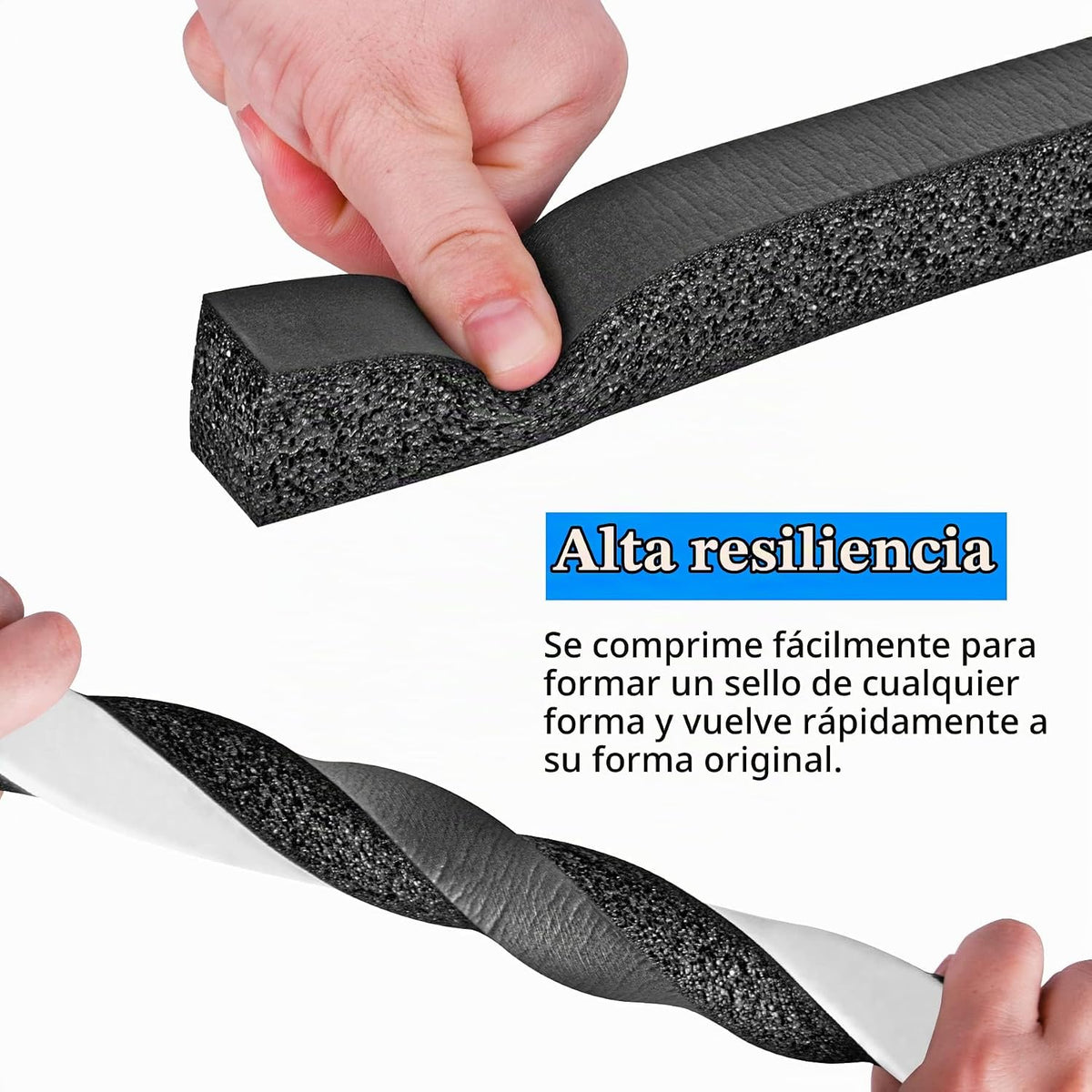 Tiras de espuma con adhesivo, 2 pulgadas de ancho x 1 pulgada de es...