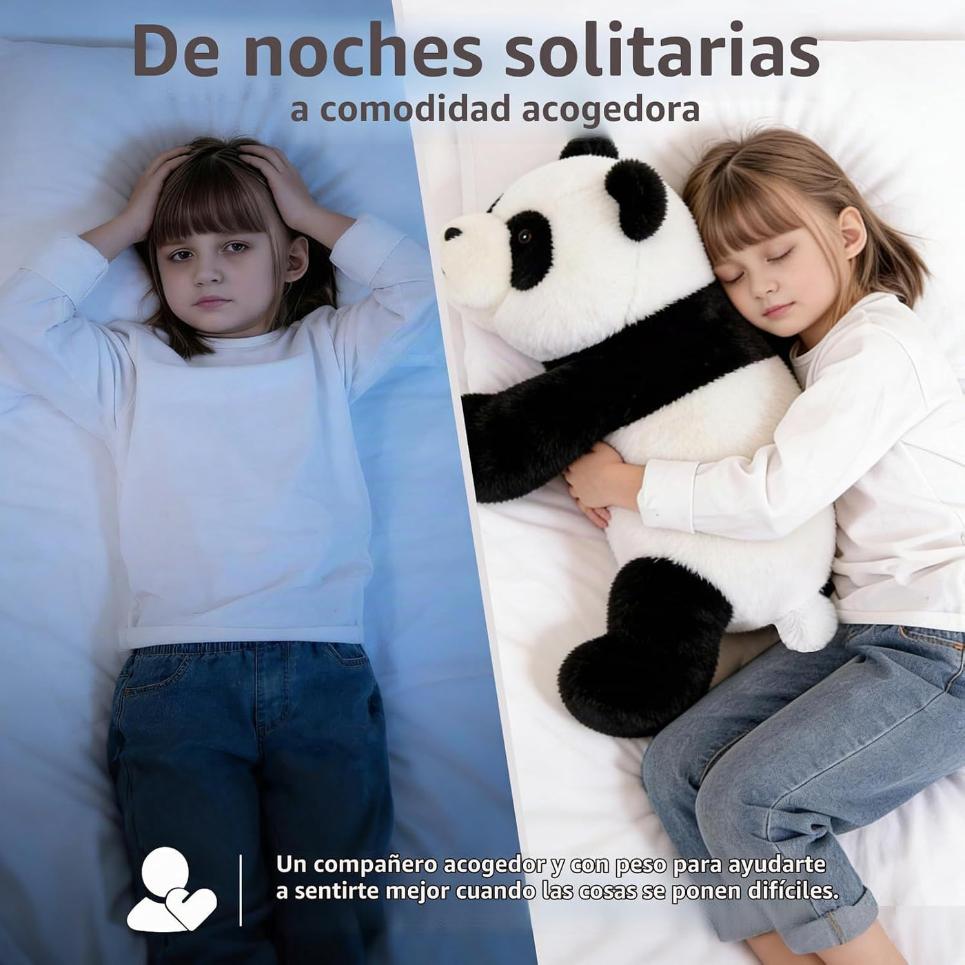 HAIJUNYA Animales con peso de panda de 32 pulgadas, 5 libras, jugue...