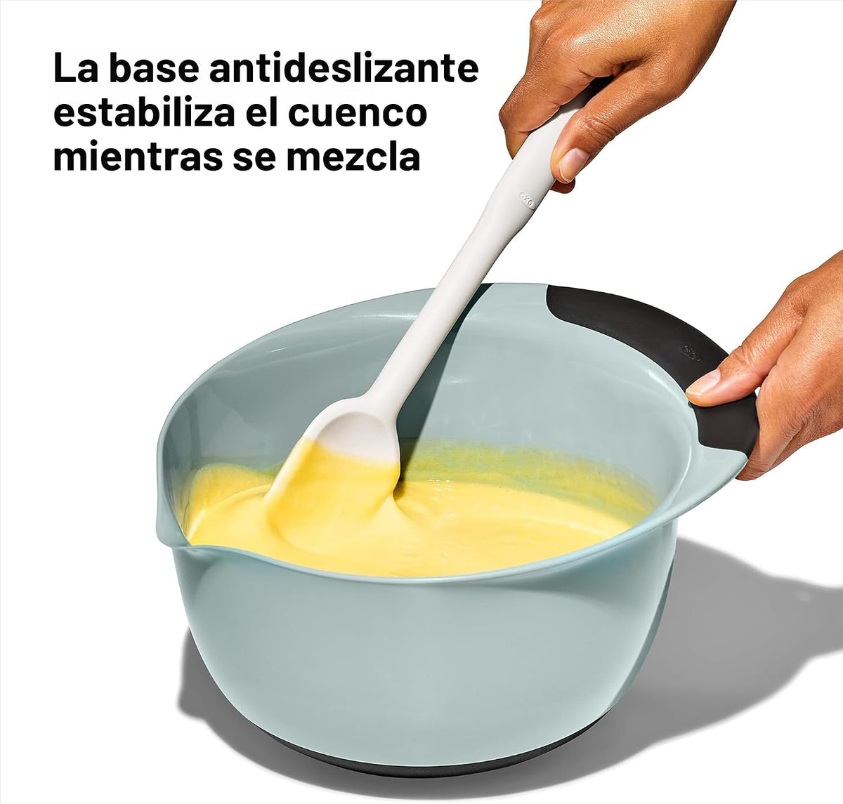 OXO Good Grips Juego de 3 Cuencos de Plástico para Mezclar de 3 Pie...