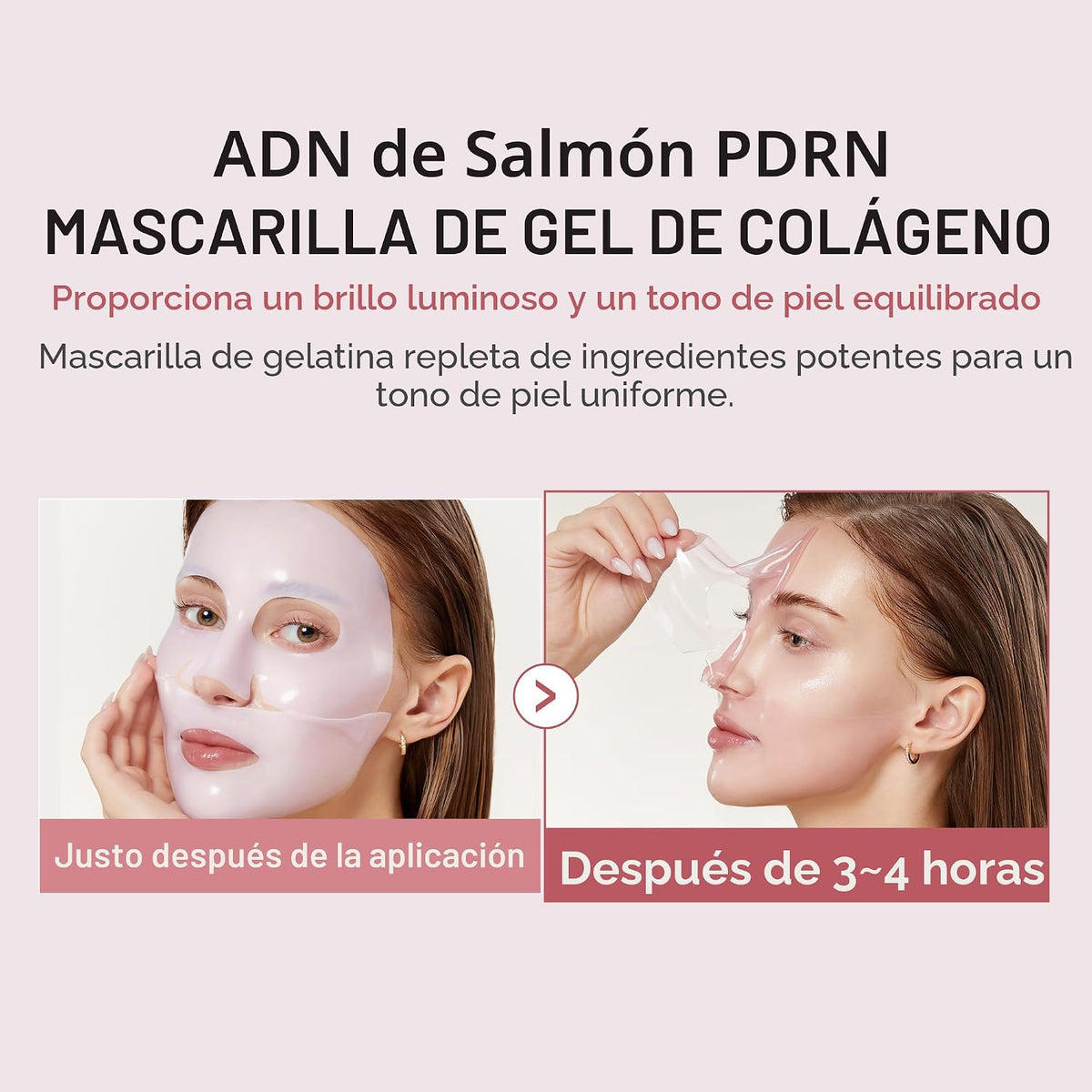 medicube PDRN Jelly Duo - Mascarilla de gel de colágeno PDRN y almo...