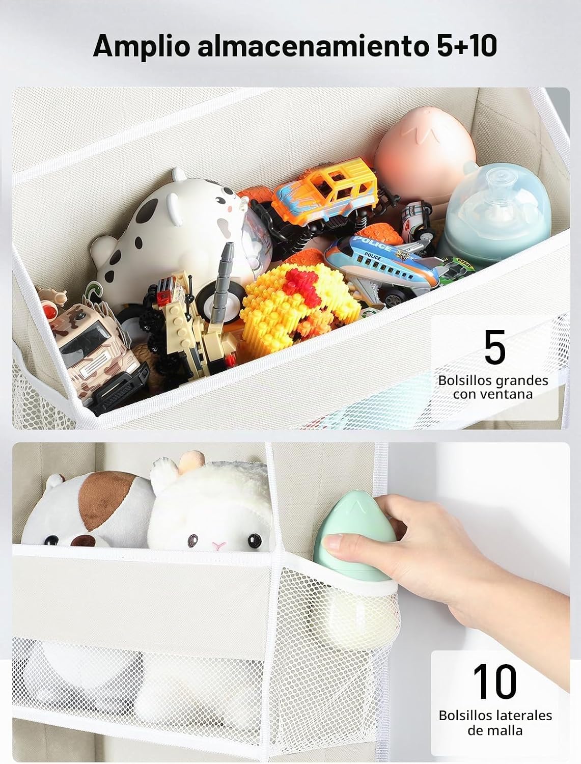 Yecaye Organizadores de baño y almacenamiento (Crema Blanca, 5 nive...