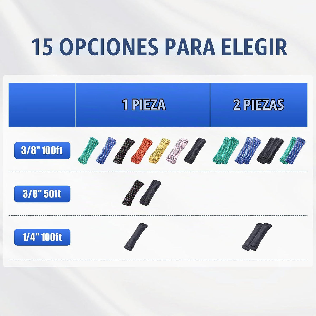 SDLTHR Cuerda de polipropileno trenzada de diamante de 3\/8 de pulg...