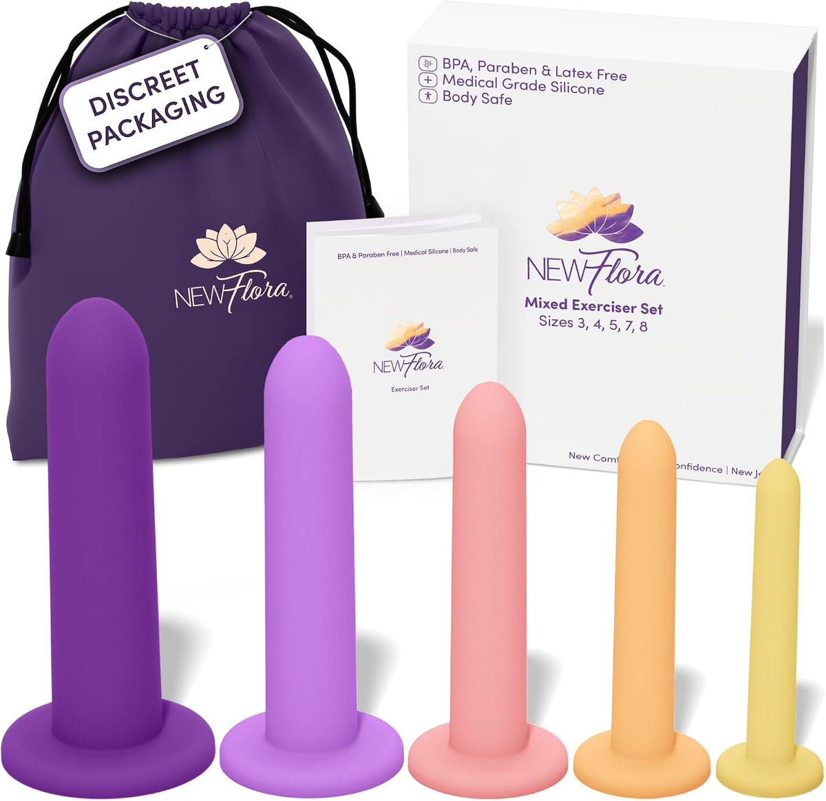 NewFlora Juego de varita de silicona (sistema completo de 5 piezas)