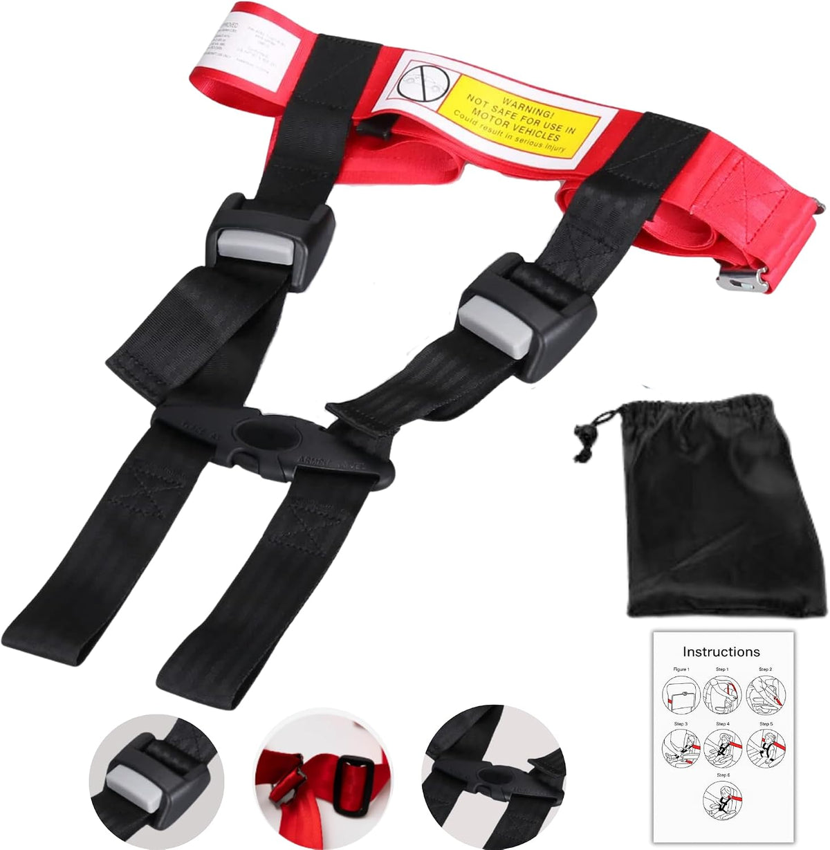 Arnés de viaje para avión para niños - Arnés de viaje portátil y li...