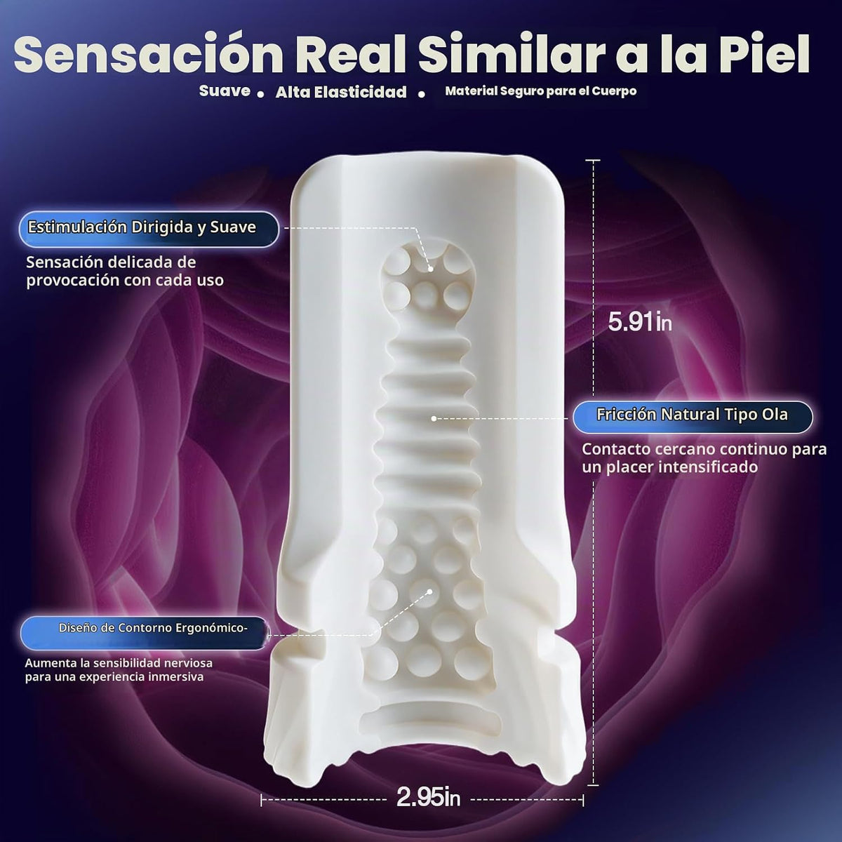 ZEMALIA APP Masturbador masculino automático Juguetes sexuales para...