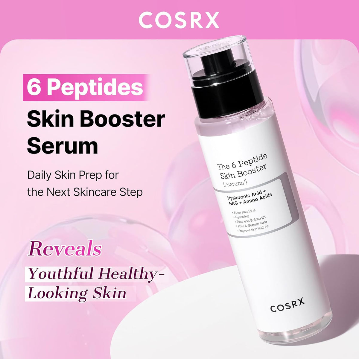 COSRX Paquete de 2 tóneres de colágeno para la piel con péptido 6X...