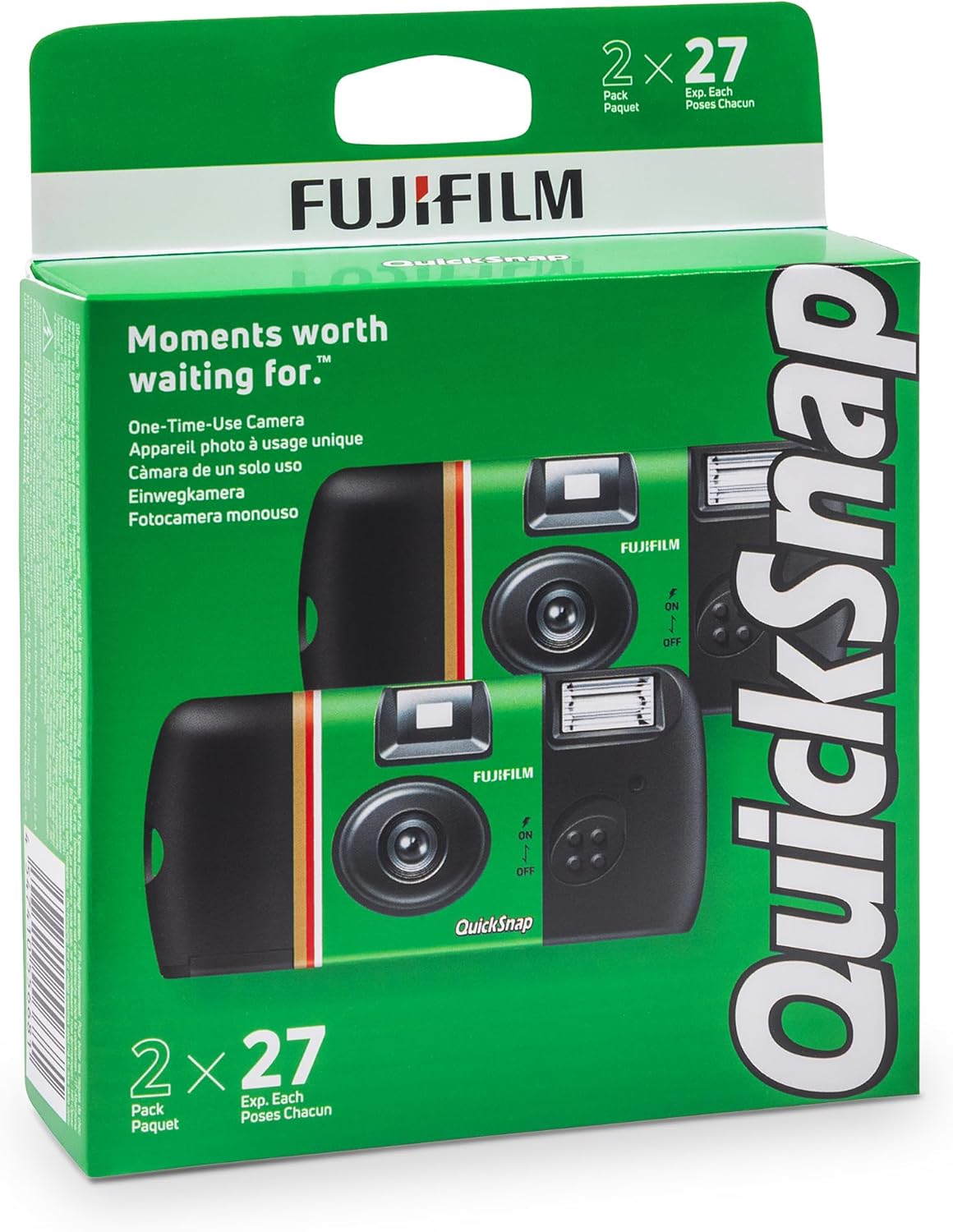 Fujifilm QuickSnap Flash 400 - Cámara de uso único, paquete de 2