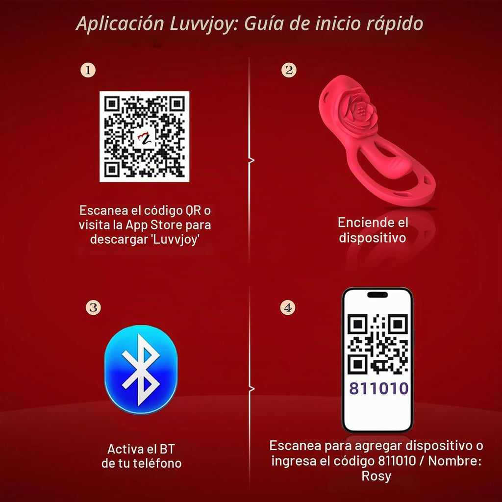 Vibrador de dedo con herramienta para adultos Rose para mujeres, mi...