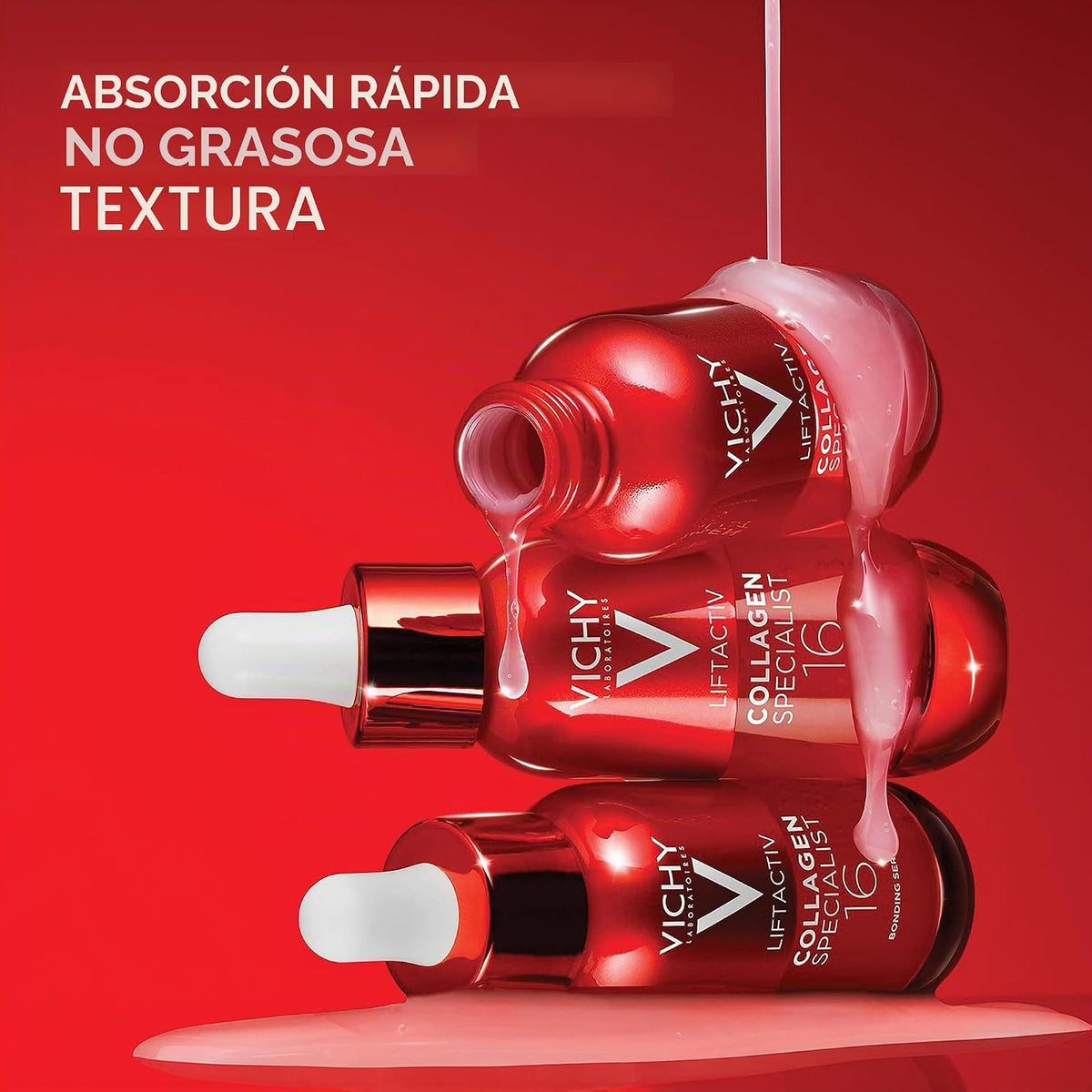 Vichy LiftActiv Collagen Specialist 16 - Suero facial de péptido de...