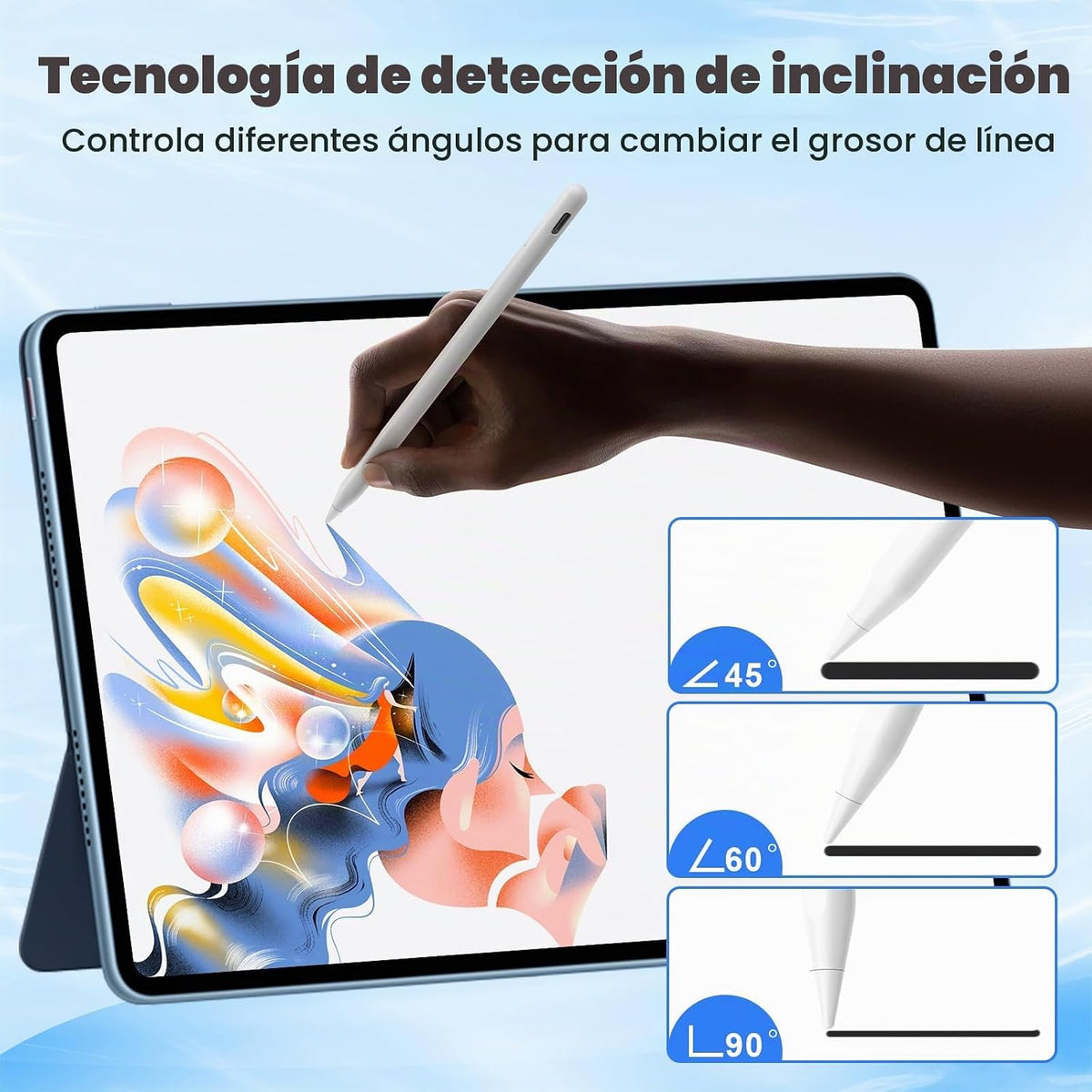 Lápiz óptico para iPad 2018-2026, USB C de 8 minutos, 3 veces carga...