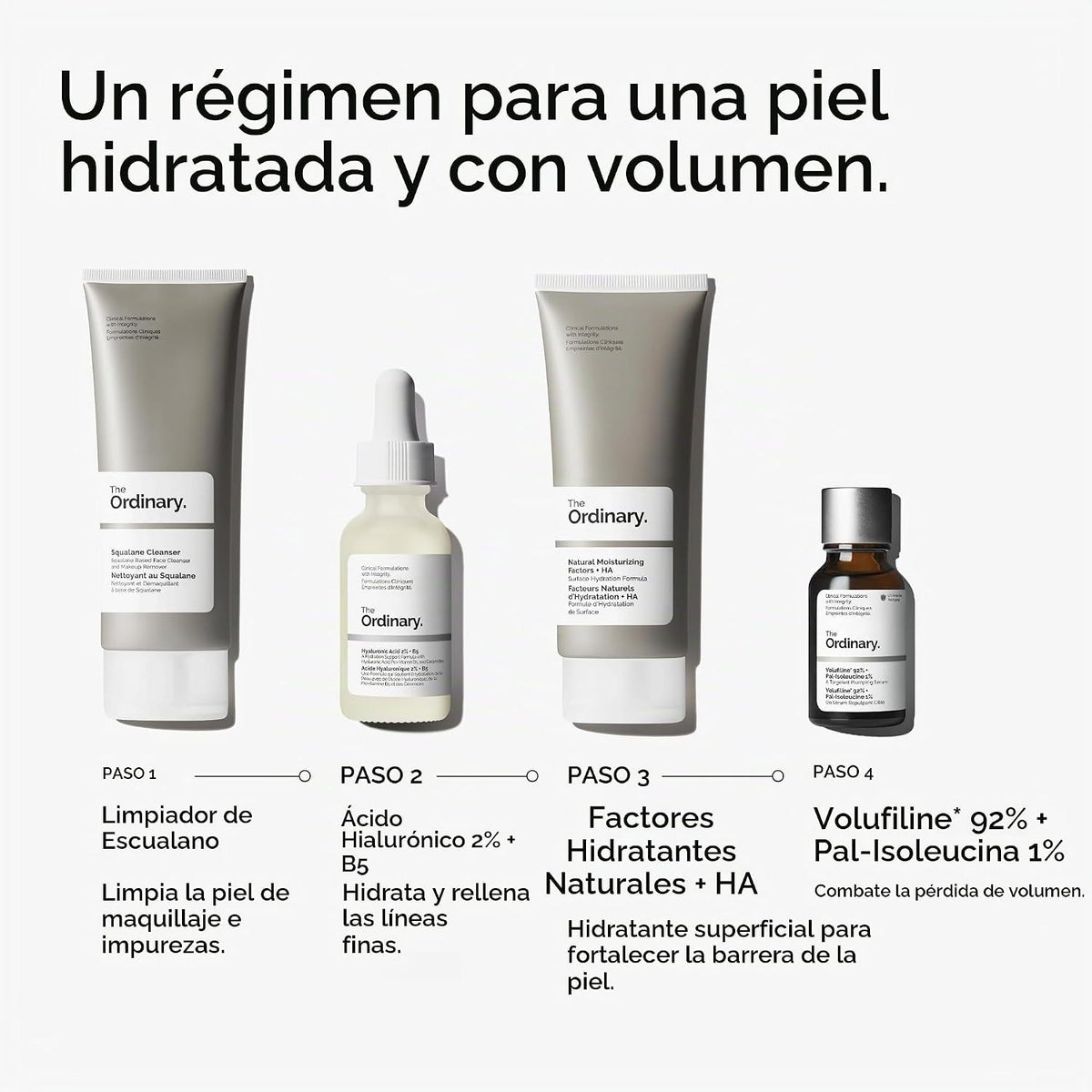 The Ordinary Volufiline 92% + Pal-Isoleucine 1% Sérum anhidro relle...