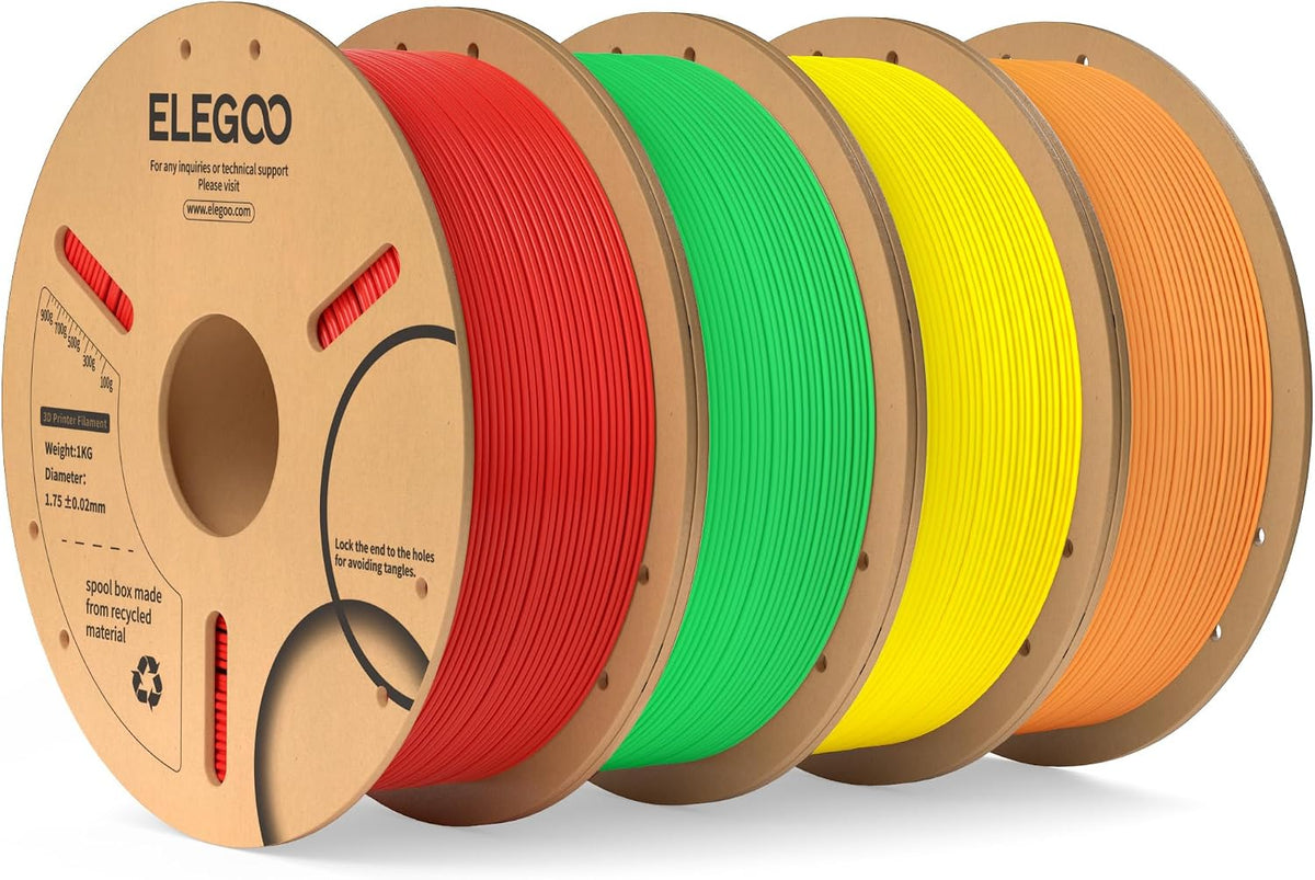 ELEGOO Filamento PLA 1.75mm Paquete de 4KG, Filamento para Impresor...