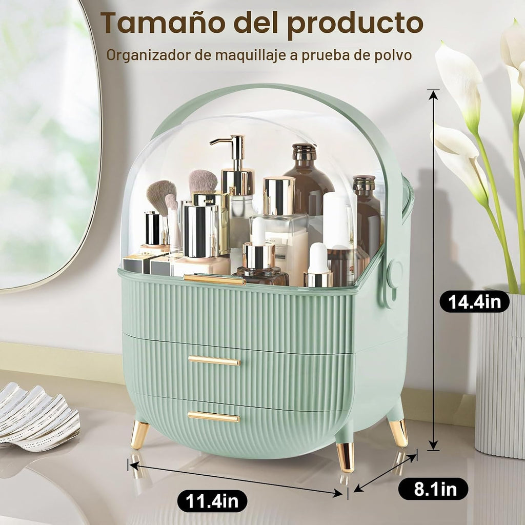 Organizador de maquillaje para tocador, organizador de cosméticos d...