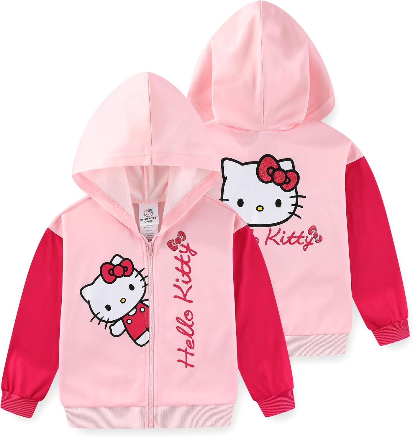 Hello Kitty Sanrio - Sudadera con capucha y cremallera completa par...