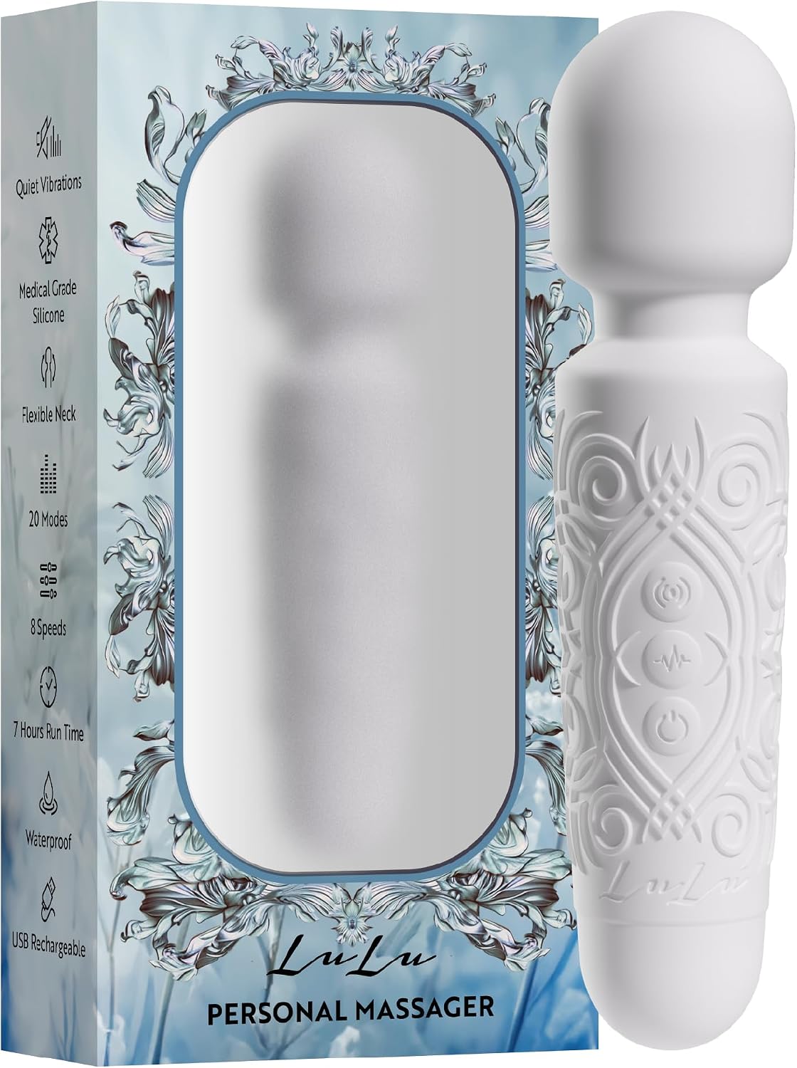 LuLu Mini masajeador de varita personal portátil para espalda, cuel...