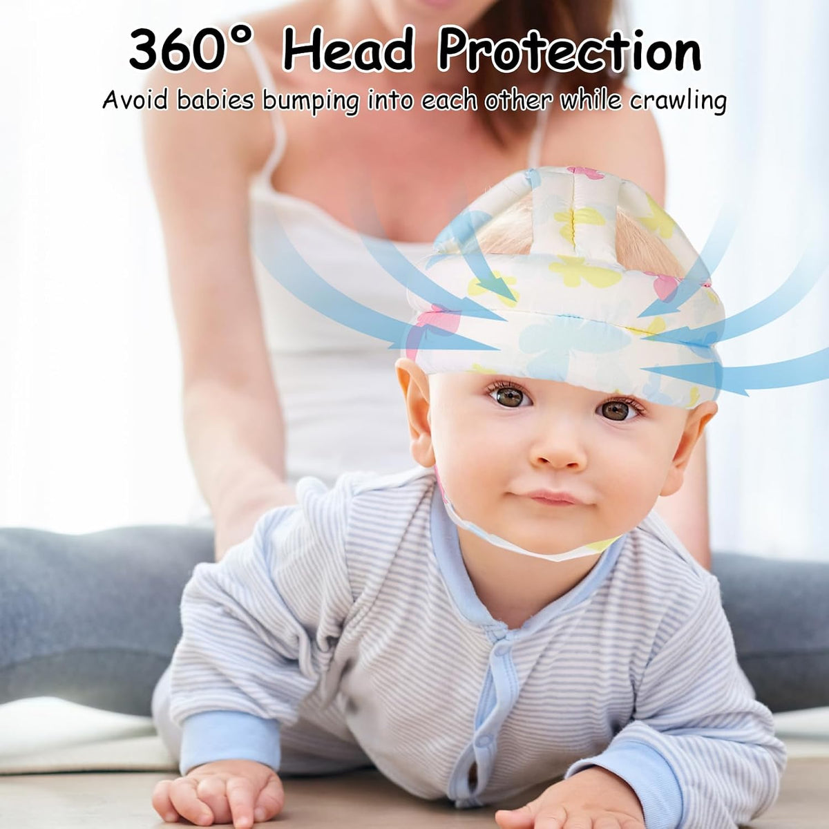 kimitimi Casco de seguridad para niños con protector de cabeza de b...