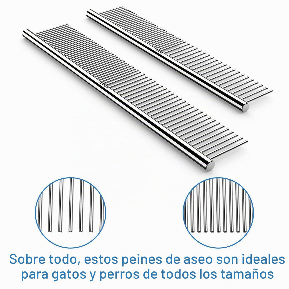 CWXZSTM Peines de acero para mascotas para perros y gatos, herramie...