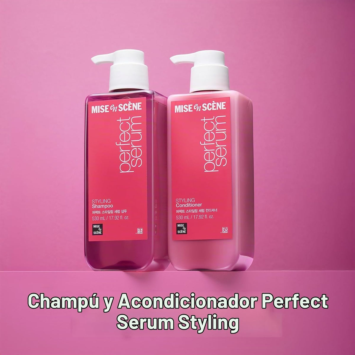 Mise En Scene Champú Perfume para el cabello, champú de suero de pe...