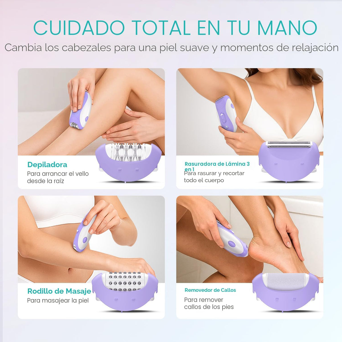 VOGOE Depiladora para las mujeres-depiladoras inalámbricas Depilaci...