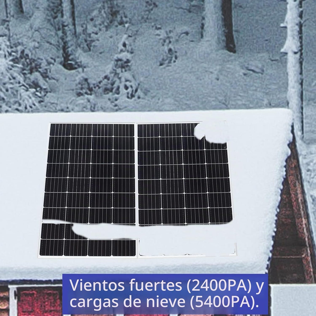 WUZECK Kit de panel solar de 900 vatios y 24 voltios, módulo monocr...