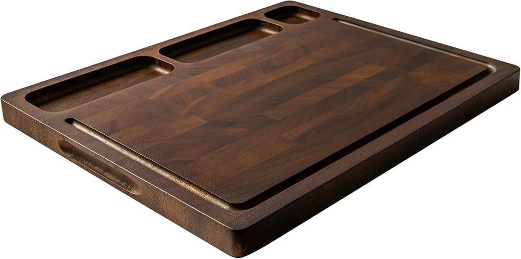 THETCHRY Tabla de cortar de nogal para cocina, tabla de cortar de m...