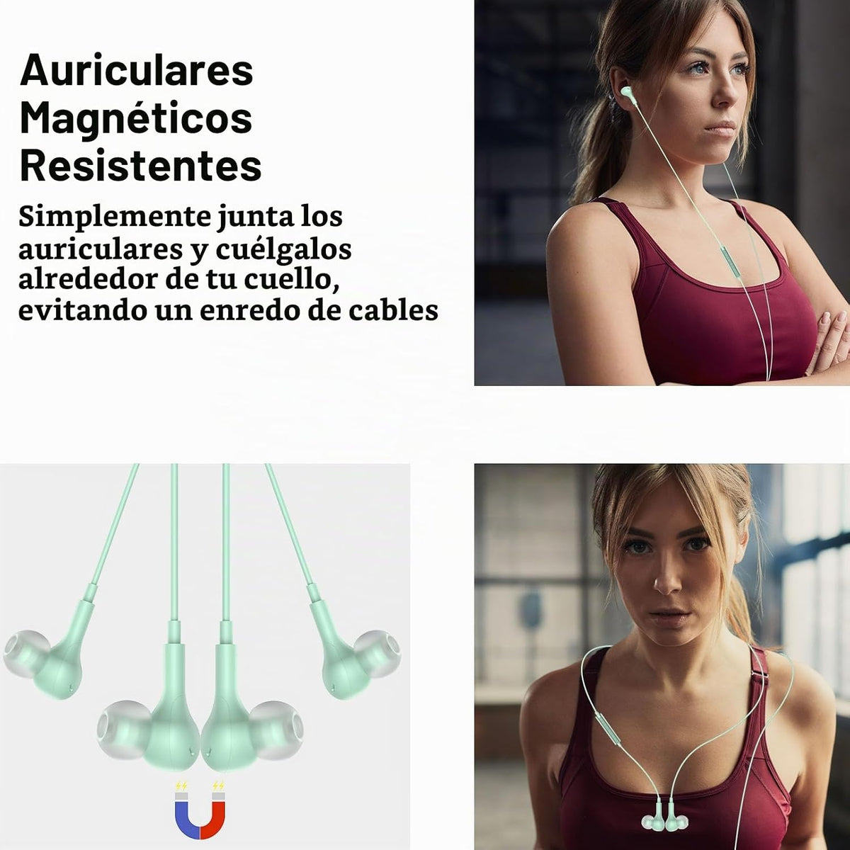 AIAUXAI Auriculares USB con micrófono para PC portátil, auriculares...