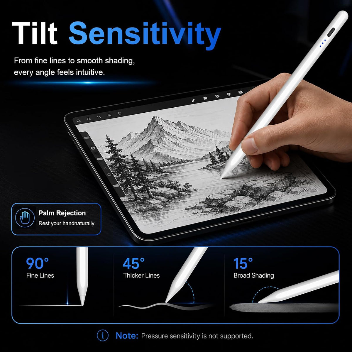 HATOKU Lápiz óptico magnético para Apple iPad 2018-2026 para tomar...