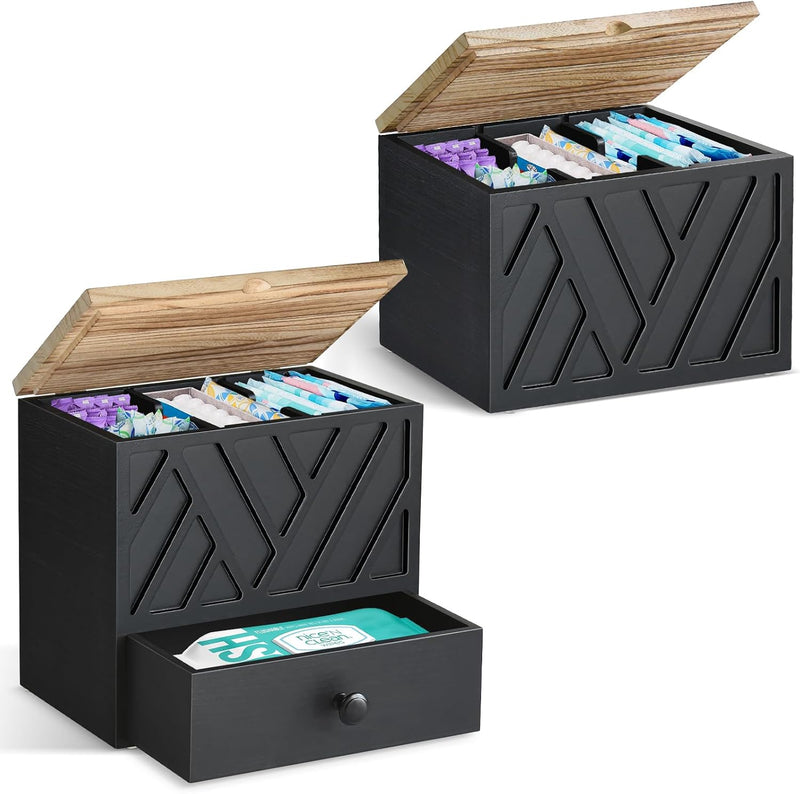 Soporte de tampón para decoración de baño, organizador de productos...