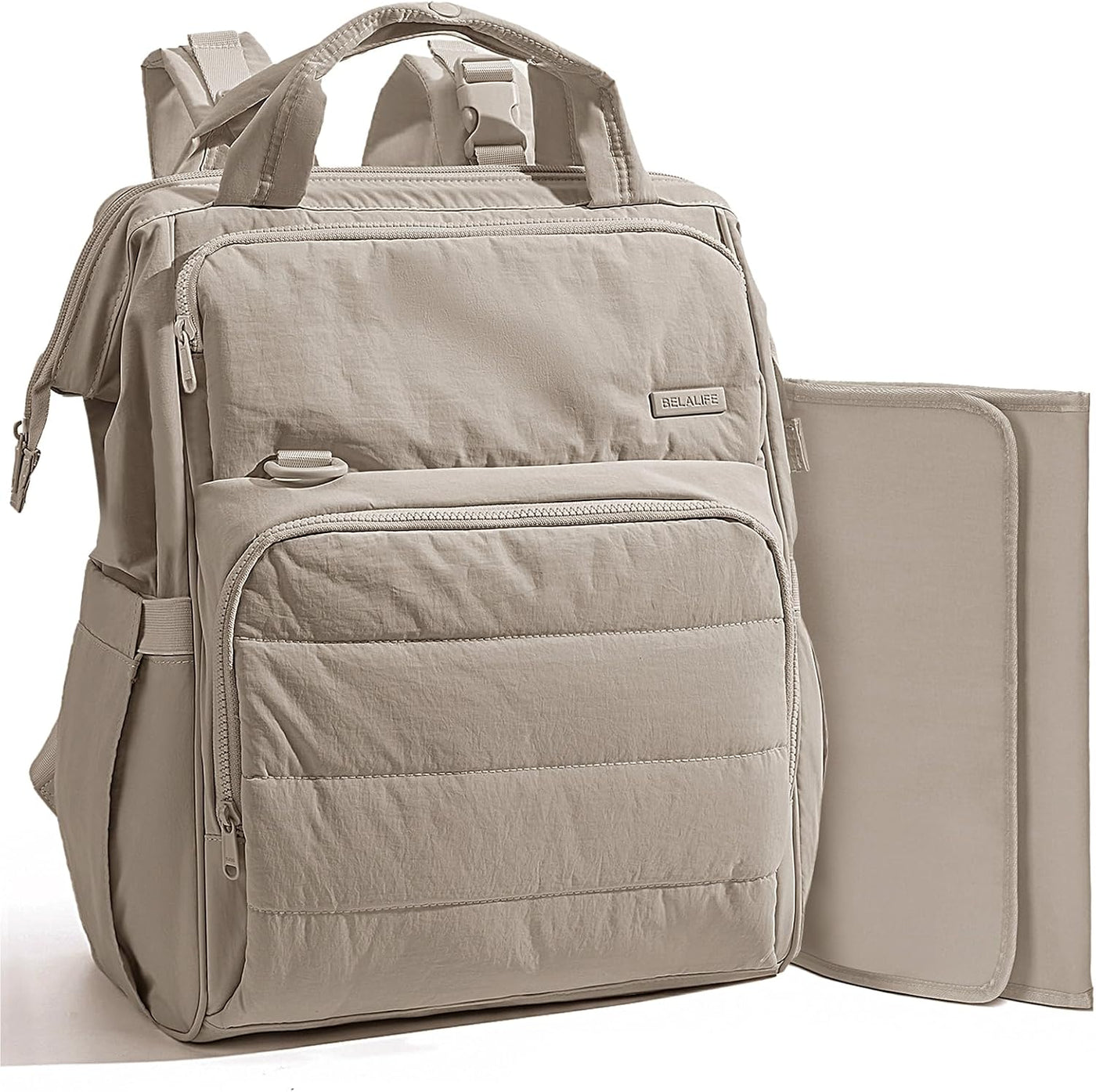 BELALIFE Mochila para pañales con cambiador, organizador para el cu...