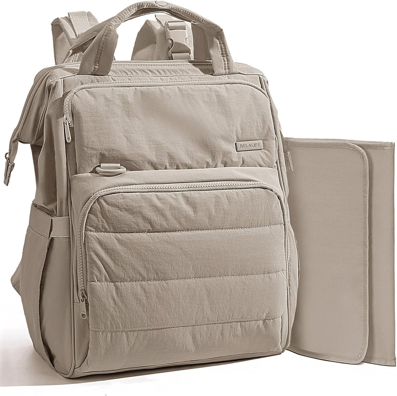 BELALIFE Mochila para pañales con cambiador, organizador para el cu...