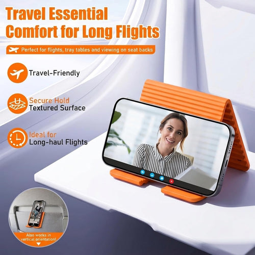 2 soportes para teléfono de avión, soporte flexible para tableta co...