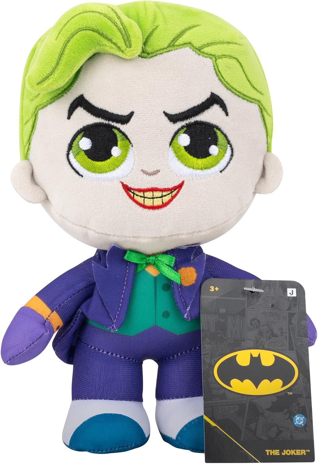 Jazwares DC Peluche de colección de The Joker de 8 pulgadas, superv...