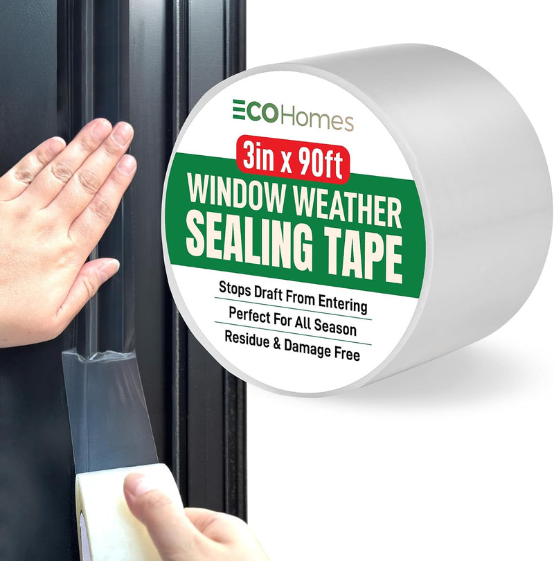 ECOHomes Cinta de sellado para ventanas (3 pulgadas de ancho x 90 p...